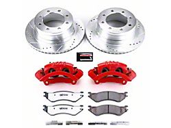PowerStop Z36 Extreme Truck and Tow 8-Lug Brake Rotor, Pad and Caliper Kit; Rear (06-08 RAM 1500 Mega Cab)