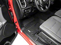 Proven Ground Precision Molded Front and Rear Floor Liners; Black (19-22 RAM 1500 Crew Cab w/ Rear Seat Storage)