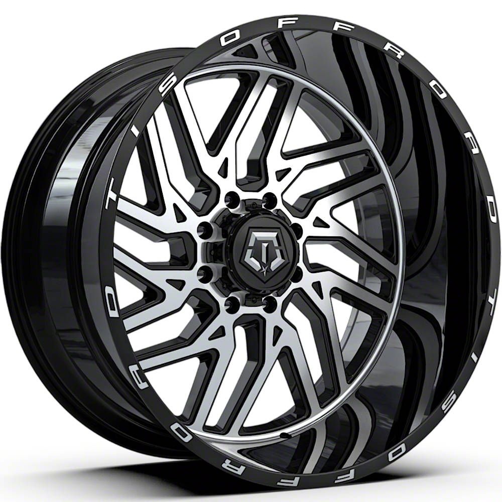 Tis Silverado 1500 544mb Gloss Black Machined 6 Lug Wheel 22x12 44mm Offset 544mb 99 06 Silverado 1500