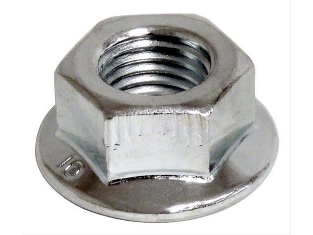Hexagon Nut; Flanged Lock (07-24 Jeep Wrangler JK & JL)