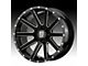 XD Fusion Gloss Black Mahined 6-Lug Wheel; 20x9; -12mm Offset (05-15 Tacoma)