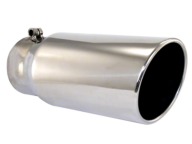 AFE 5-Inch MACH Force-XP 304 Stainless Steel Exhaust Tip; Polished (Fits 4-Inch Tailpipe)
