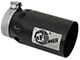 AFE Rebel XD Series 409 Stainless Steel Exhaust Tip; 5-Inch; Black; Passenger Side (Fits 4-Inch Tailpipe)