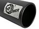 AFE SATURN 4S 409 Stainless Steel Exhaust Tip; 5-Inch; Black (Fits 4-Inch Tailpipe)
