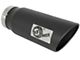 AFE MACH Force-XP 409 Stainless Steel Exhaust Tip; 6-Inch; Black (Fits 5-Inch Tailpipe)