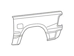 Mopar Truck Bed Panel; Right; Outer Panel;Without RAMBox and Wheel Opening Moulding (19-22 RAM 1500 Crew Cab)