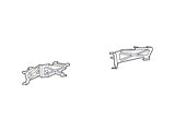 Mopar Bumper Bracket Set; Rear (19-26 RAM 1500)