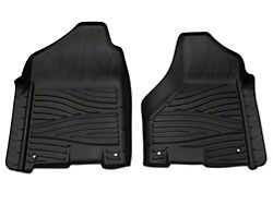 RedRock Molded Front and Rear Floor Liners; Black (09-18 RAM 1500 Crew Cab)