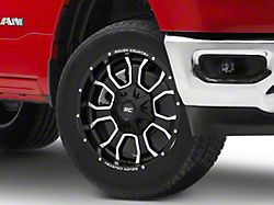 Rough Country 93 Series Matte Black Milled 6-Lug Wheel; 20x10; -18mm Offset (19-26 RAM 1500)