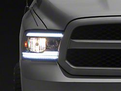 Projector Headlights; Chrome Housing; Clear Lens (09-18 RAM 2500 w/ Factory Halogen Non-Projector Headlights)