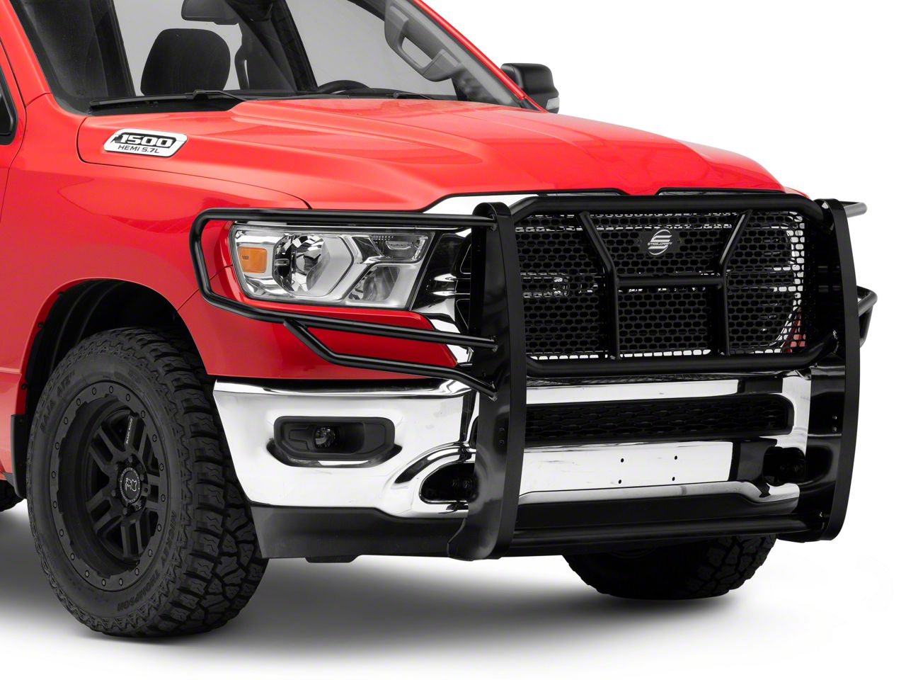 Ram 1500 Hd Grille Guard; Black (19-22 Ram 1500, Excluding Ecodiesel 