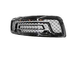 Upper Replacement Grille; Gloss Black (09-12 RAM 1500)