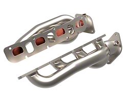 AFE 1-7/8-Inch Twisted Steel Shorty Headers; Titanium Coated (21-22 RAM 1500 TRX)