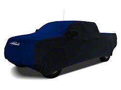 Coverking Satin Stretch Indoor Car Cover; Black/Impact Blue (19-22 RAM 1500 Quad Cab)