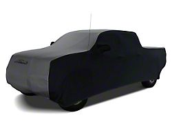 Coverking Satin Stretch Indoor Car Cover; Black/Metallic Gray (19-22 RAM 1500 Quad Cab)