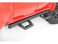Rough Country SR2 Adjustable Aluminum Side Step Bars; Textured Black (19-22 RAM 1500 Crew Cab)