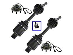 Front CV Axle Shafts and Hub Assembly Set (02-05 4WD RAM 1500 w/ 4-Wheel ABS)