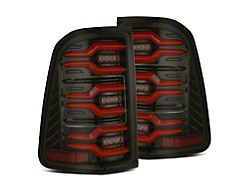 LUXX-Series LED Tail Lights; Black/Red Housing; Smoked Lens (19-22 RAM 1500 w/ Factory Halogen Tail Lights)