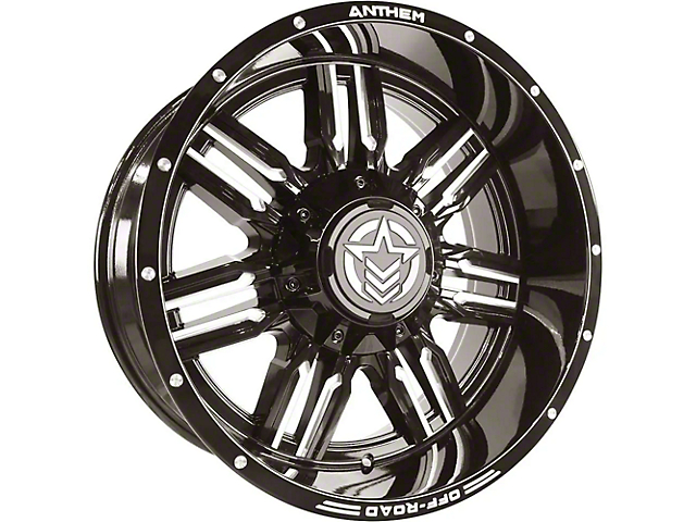 Anthem Off-Road Equalizer Gloss Black Milled 5-Lug Wheel; 20x10; -24mm Offset (14-21 Tundra)