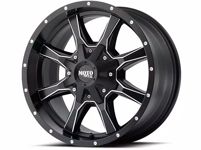 Moto Metal MO970 Semi-Gloss Black Milled 5-Lug Wheel; 20x10; -24mm Offset (14-21 Tundra)