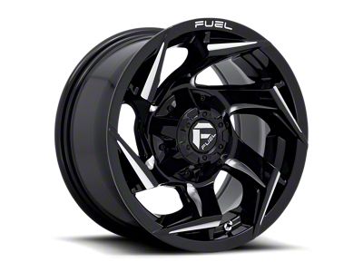 Fuel Wheels Reaction Gloss Black Milled 5-Lug Wheel; 18x9; -12mm Offset (14-21 Tundra)
