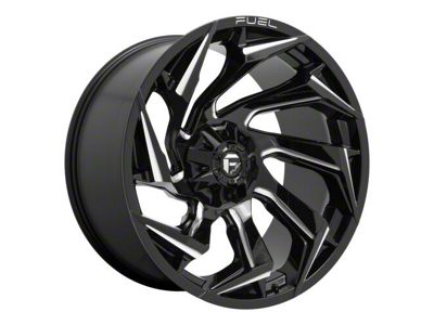 Fuel Wheels Reaction Gloss Black Milled 5-Lug Wheel; 18x9; 1mm Offset (14-21 Tundra)