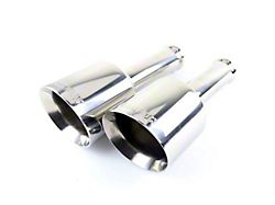 TOTALFLOW 5-Inch Direct Fit Double Wall Exhaust Tips; Polished (19-22 5.7L RAM 1500 w/ Factory Dual Exhaust)