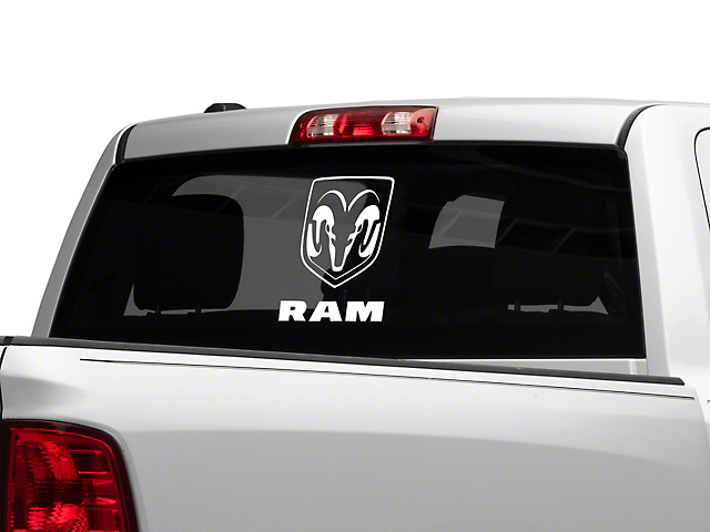 RAM Officially Licensed Large RAM Head with Logo; White (02-18 RAM 1500)