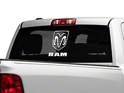 RAM Officially Licensed Large RAM Head with Logo; White (02-18 RAM 1500)