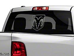 RAM Officially Licensed Large RAM Head Logo; Frosted (02-18 RAM 1500)