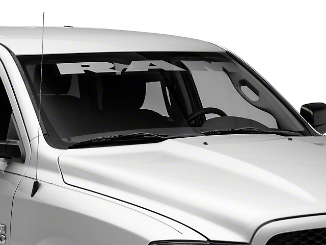 RAM Officially Licensed RAM Windshield Banner; Frosted (02-18 RAM 1500)