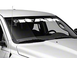 RAM Officially Licensed RAM with Head and Logo Windshield Banner; White (02-18 RAM 1500)