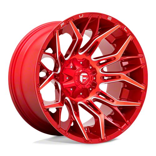 Fuel Wheels Tundra Twitch Candy Red Milled 5 Lug Wheel 22x12 44mm Offset D77122207047 07 13