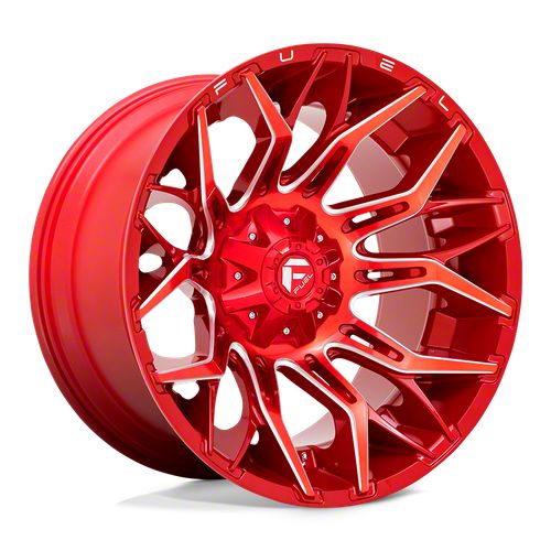 Fuel Wheels Tundra Twitch Candy Red Milled 5-Lug Wheel; 22x12; -44mm ...