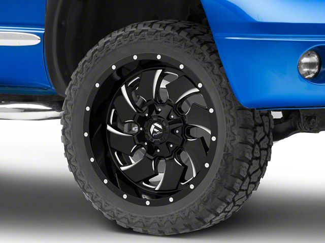 Fuel Wheels Cleaver Gloss Black Milled 5-Lug Wheel; 22x10; -18mm Offset (07-13 Tundra)