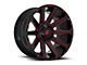 Fuel Wheels Contra Gloss Black with Red Tint 5-Lug Wheel; 20x10; -18mm Offset (14-21 Tundra)