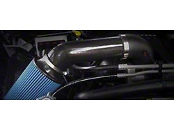 Short Ram Cold Air Intake with Oiled Filter for 80 to 87mm Throttle Bodies; Carbon Fiber (14-18 5.7L RAM 1500)