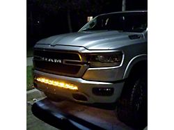 Single 40-Inch Amber LED Light Bar with Bumper Mounting Brackets (19-23 RAM 1500, Excluding TRX)