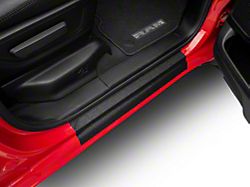 Front Door Sill Protection; Textured Black (19-26 RAM 1500)
