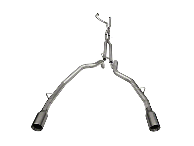 Corsa Performance Muffler Delete DRE Exhaust System with Gunmetal Tips; Rear Exit (21-22 RAM 1500 TRX)
