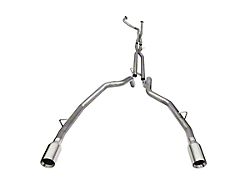 Corsa Performance Muffler Delete DRE Exhaust System with Satin Polished Tips; Rear Exit (21-22 RAM 1500 TRX)