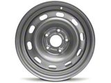 10-Slot Replica Steel Silver 5-Lug Wheel; 17x7; 25mm Offset (02-08 RAM 1500, Excluding Mega Cab)