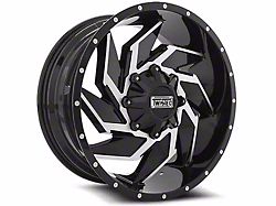 Twisted Off-Road T-24 Raptor Gloss Black Machined 5-Lug Wheel; 20x10; -24mm Offset (07-13 Tundra)