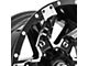XF Offroad XF-214 Gloss Black with Chrome Inserts 5-Lug Wheel; 20x10; -24mm Offset (07-13 Tundra)