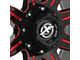 XF Offroad XF-215 Gloss Black Red Milled 5-Lug Wheel; 20x9; 0mm Offset (14-21 Tundra)