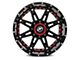 XF Offroad XF-217 Gloss Black with Red Inserts 5-Lug Wheel; 20x9; 12mm Offset (07-13 Tundra)