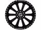 XFX Flow XFX-302 Gloss Black Milled 5-Lug Wheel; 20x12; -44mm Offset (14-21 Tundra)