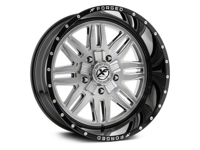 XFX Flow XFX-303 Brushed Milled with Black Lip 5-Lug Wheel; 20x12; -44mm Offset (07-13 Tundra)