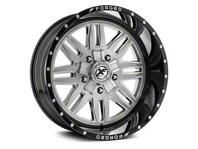 XFX Flow XFX-303 Brushed Milled with Black Lip 5-Lug Wheel; 20x12; -44mm Offset (14-21 Tundra)