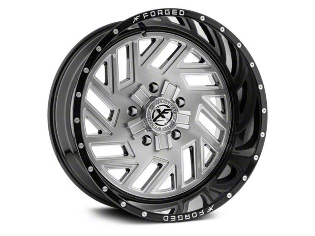 XFX Flow XFX-304 Brushed Milled with Black Lip 5-Lug Wheel; 20x12; -44mm Offset (07-13 Tundra)